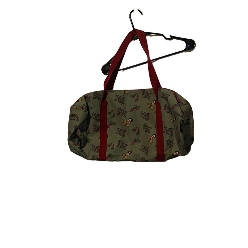 Culturefly Women's Green Dwight Schrute Farms The Office Duffle Bag One Size